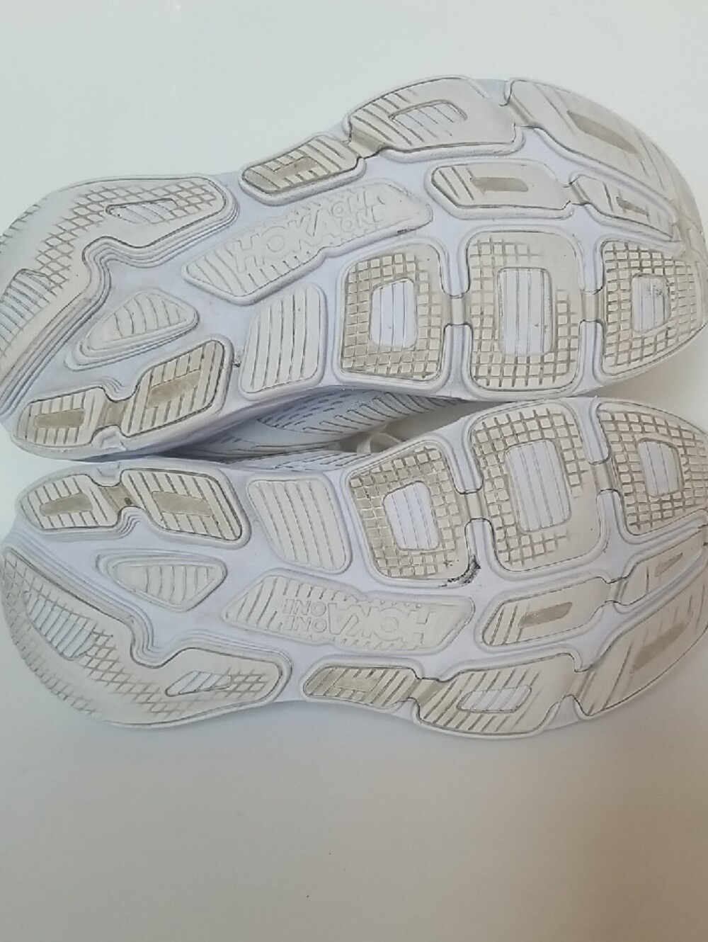 Hoka White Women's Athletic Running Shoes - Picture 5 of 8